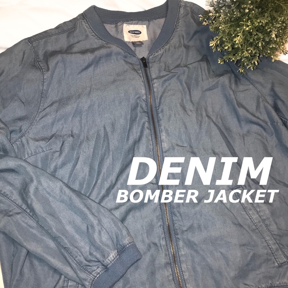 denim bomber jacket